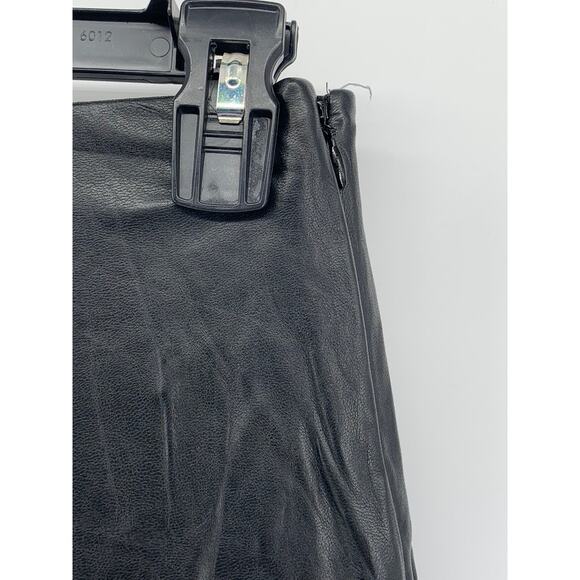 BABATON Women's Black Faux-Leather Side-Zip Cropped Pants SZ 00 - Picture 5 of 9